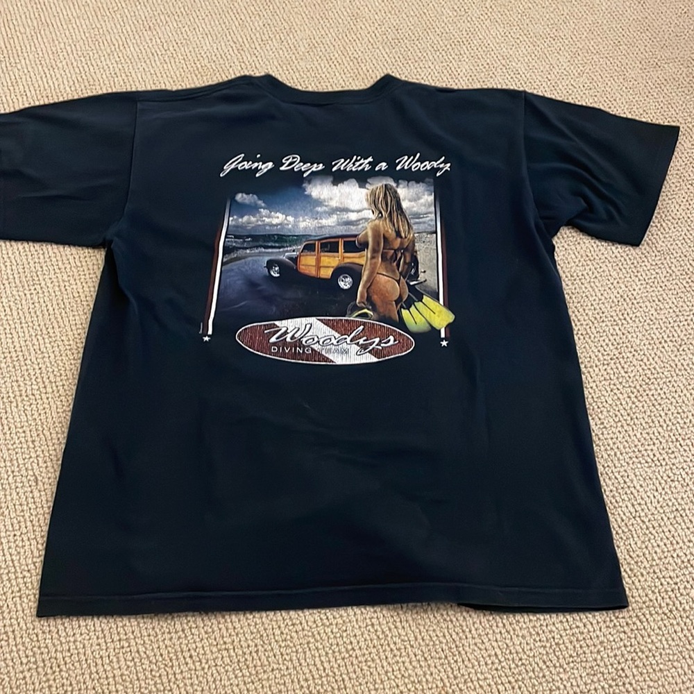 Dive Tee - Woodys Diving Maui - Sz L